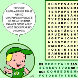 Caca-palavra fotossíntese