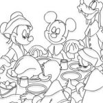 Colorir festa do Mickey