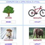 Completar Letra Inicial e Final – Com Ajuda