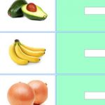 Escrever palavras – frutas e verduras