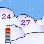 Números na neve